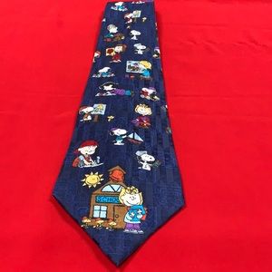 Peanuts School is Cool silk tie